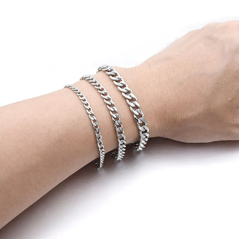 Stainless steel curb Bracelet