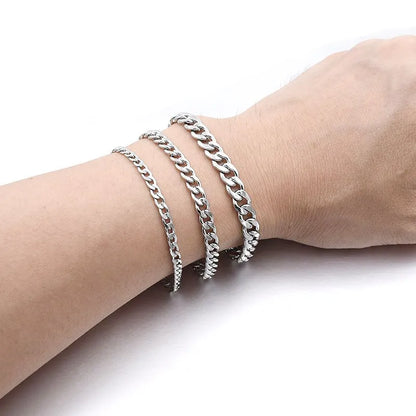 Stainless steel curb Bracelet