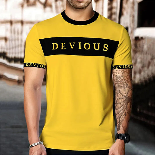 Devious graphic print men's Tee