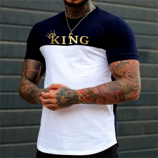 King O-neck Men's Casual T-shirt