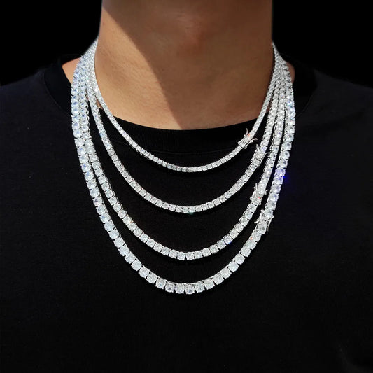 Tennis bling zirconia necklace